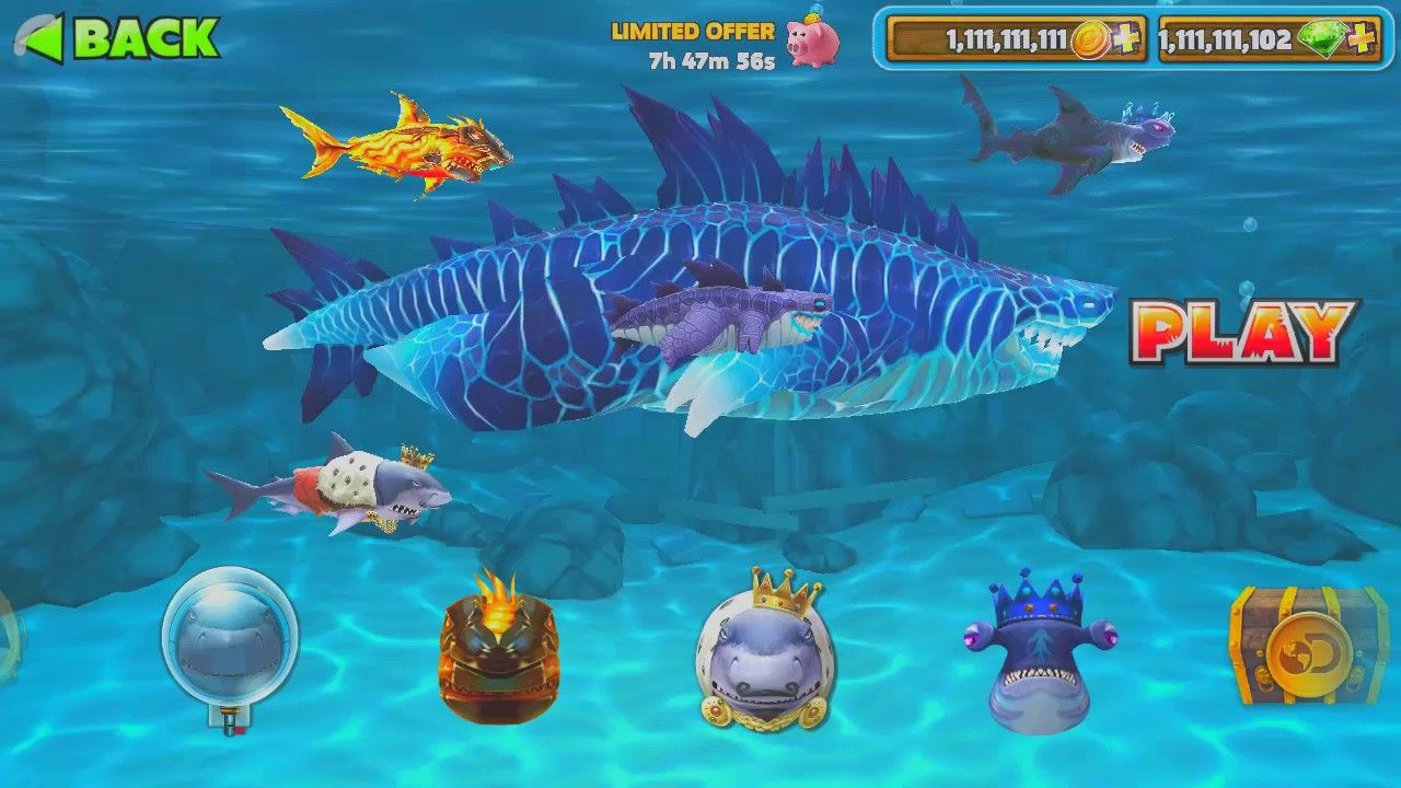 Hungry Shark Evolution Mod Apk 8.8.6 (Menu, Bất Tử, Tiền)