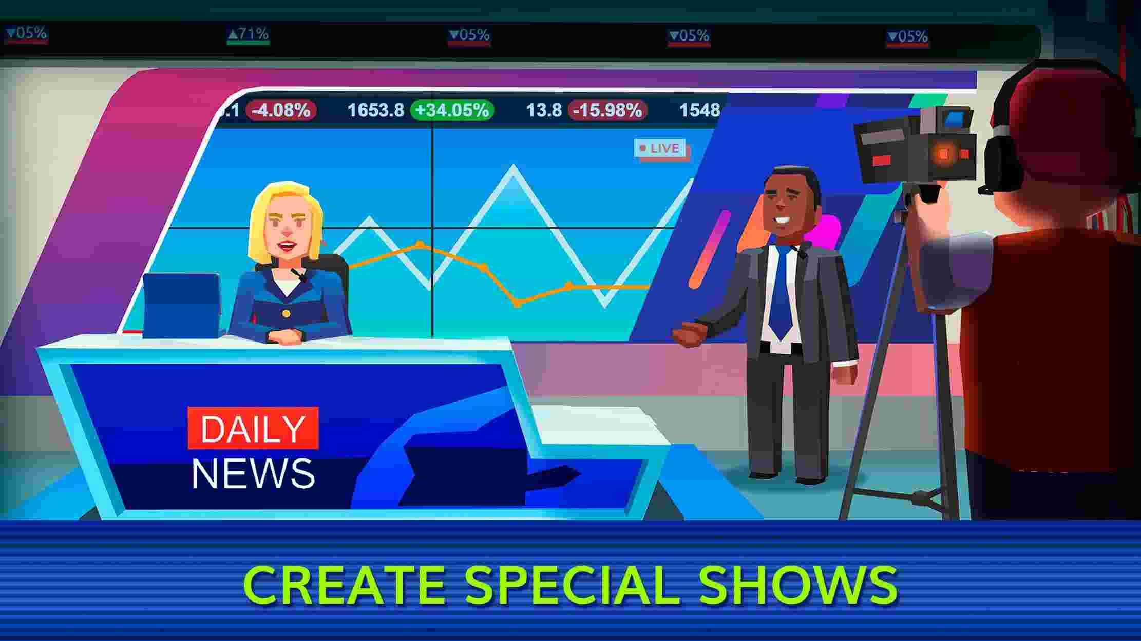 TV Empire Tycoon Mod APK 1.11 (Vô Hạn Tiền/Money) Cho Android