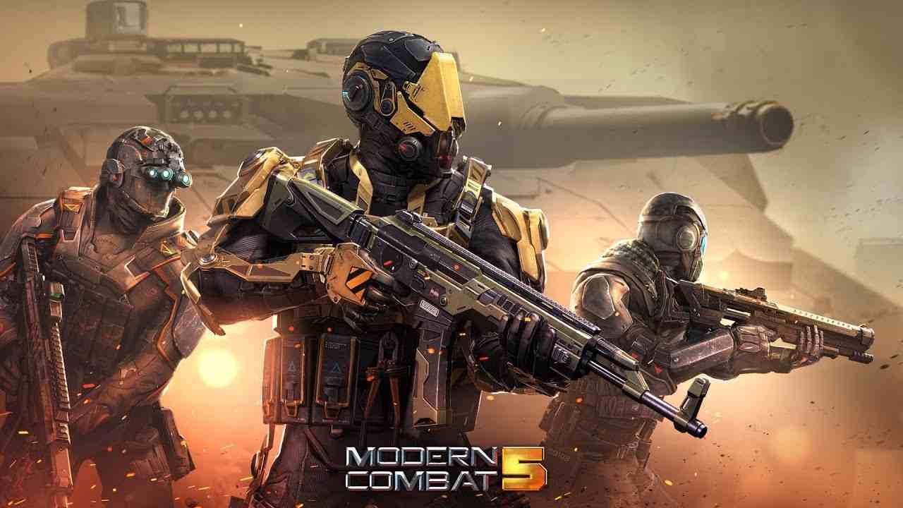 Modern Combat 5 Mod APK 5.8.6b (Dumb Bots)