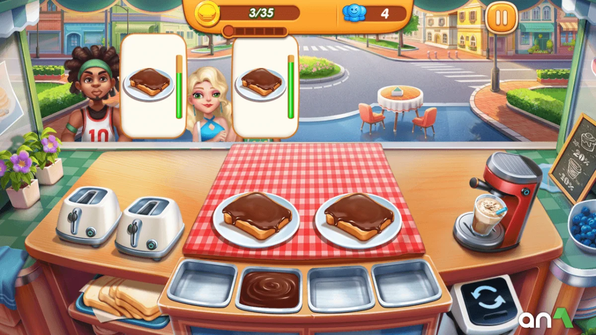 Cooking City Mod APK ảnh chơi game 2