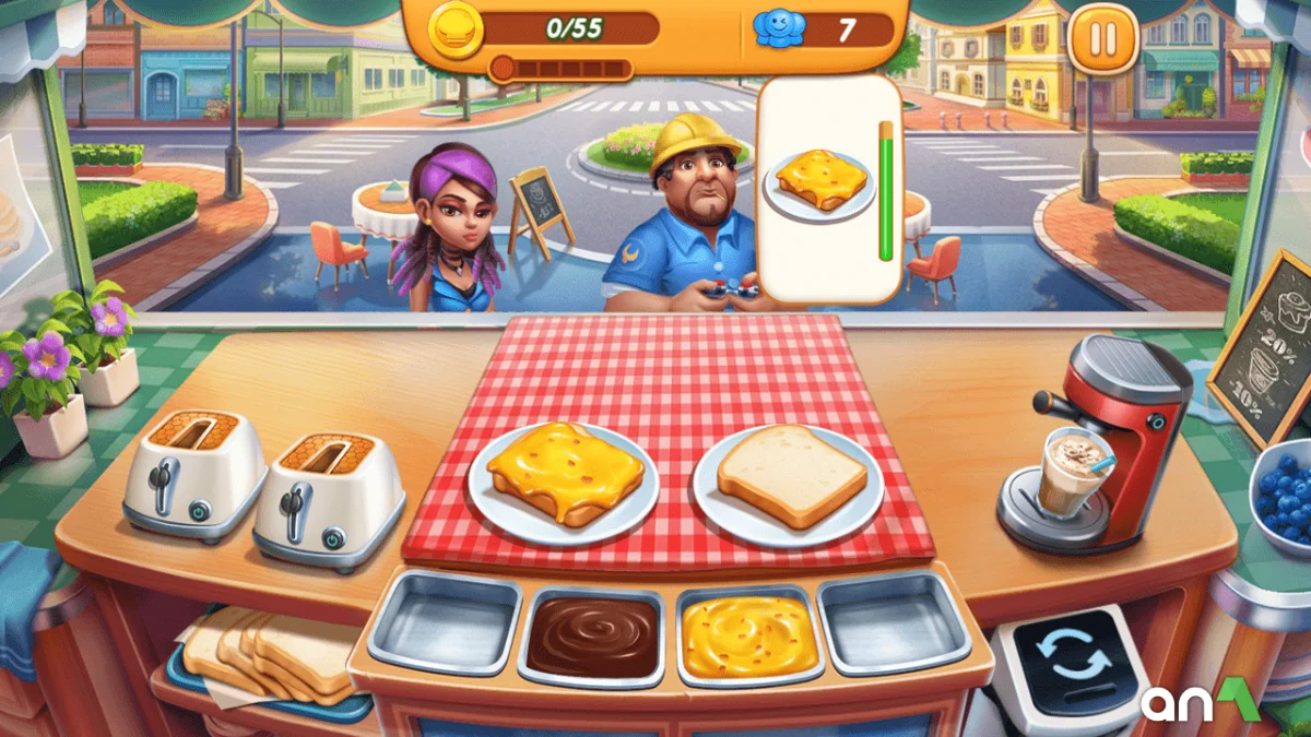 Cooking City Mod APK ảnh chơi game 3