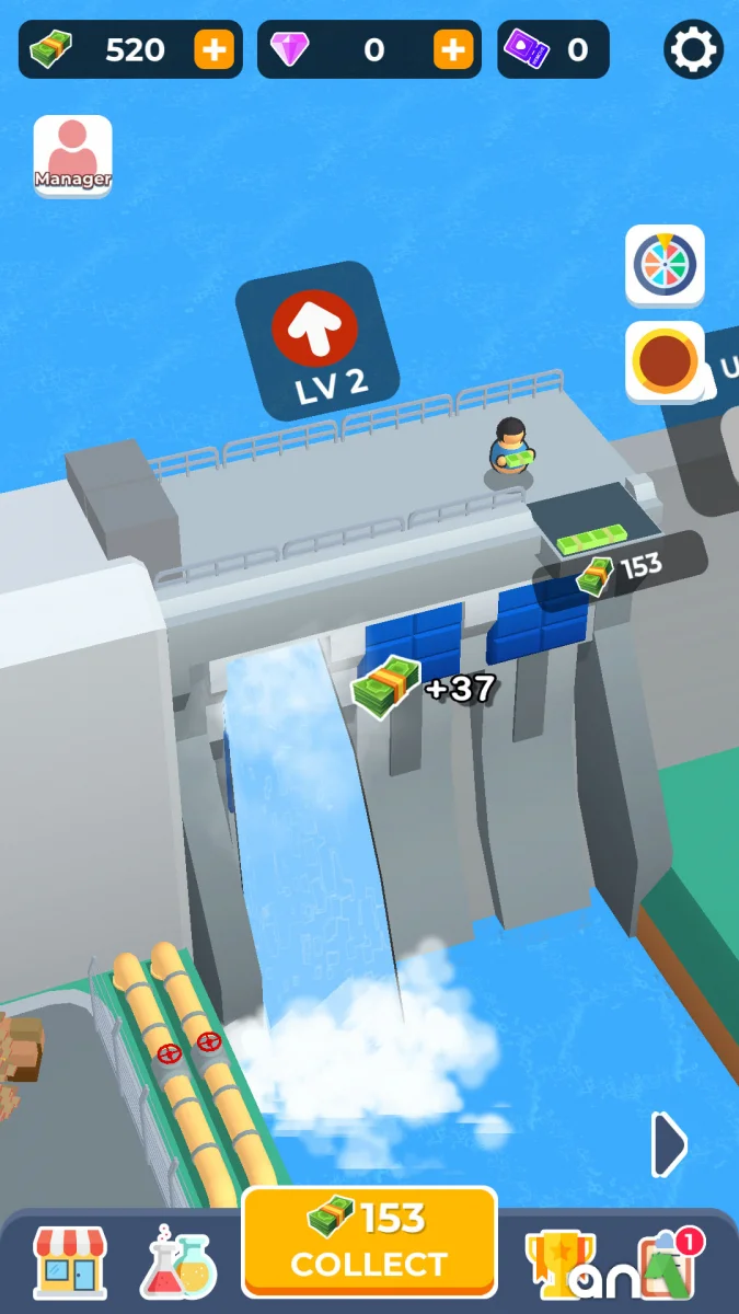 Dam Builder Mod APK ảnh chơi game 2