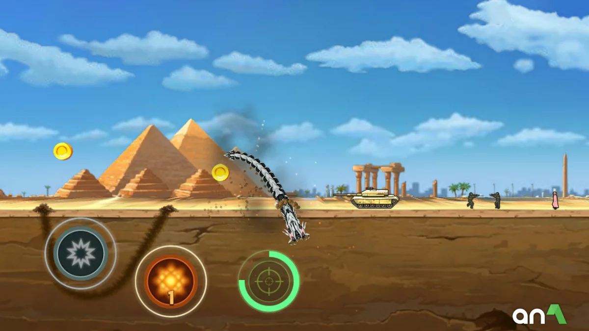 Death Worm Mod APK ảnh chơi game 2