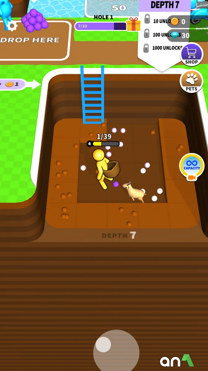 Dig Deep Mod APK ảnh chơi game 6