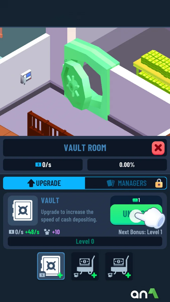 Idle Bank Tycoon Mod APK ảnh chơi game 4