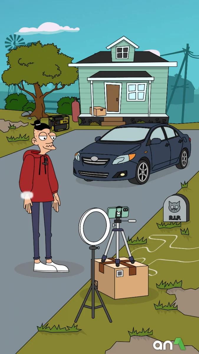 Lamar - Idle Vlogger Mod APK ảnh chơi game 3