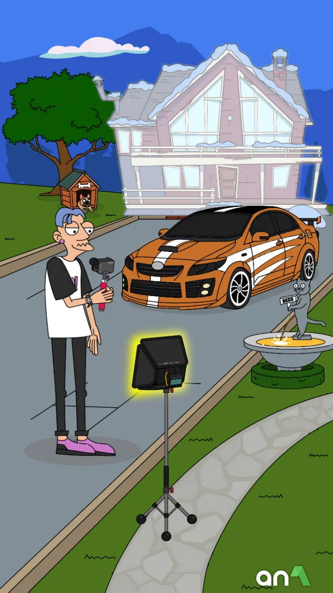 Lamar - Idle Vlogger Mod APK ảnh chơi game 4