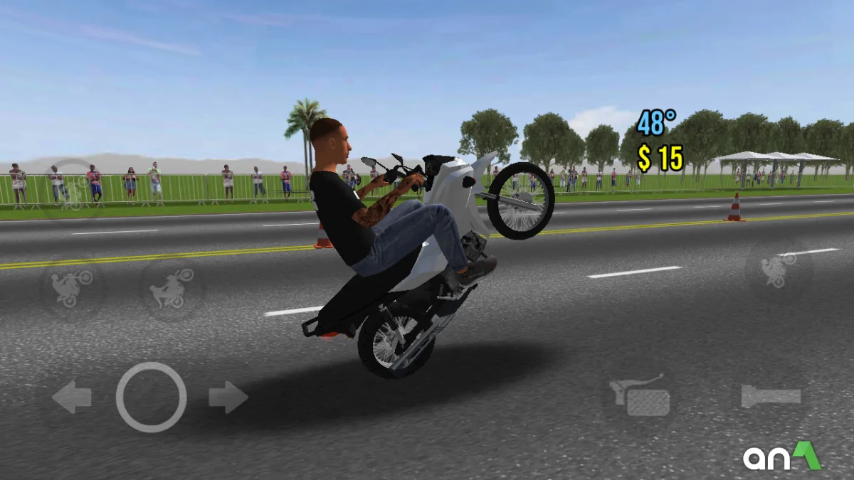 Moto Wheelie 3D Mod APK ảnh chơi game 1