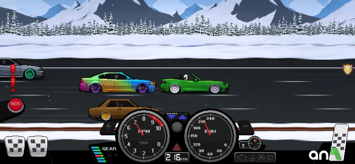 Pixel Car Racer Mod APK ảnh chơi game 2