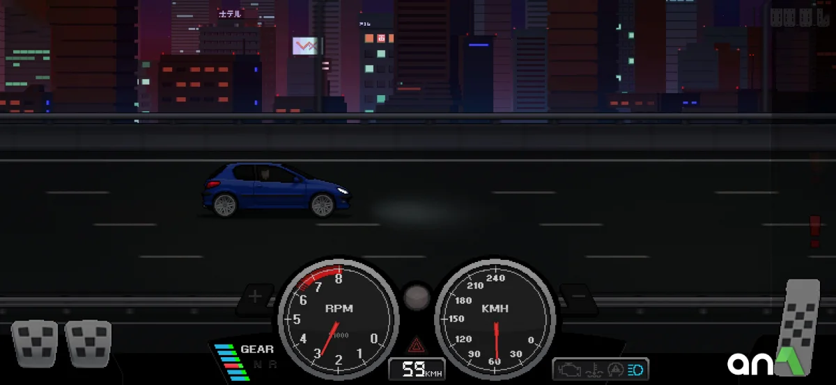 Pixel Car Racer Mod APK ảnh chơi game 3