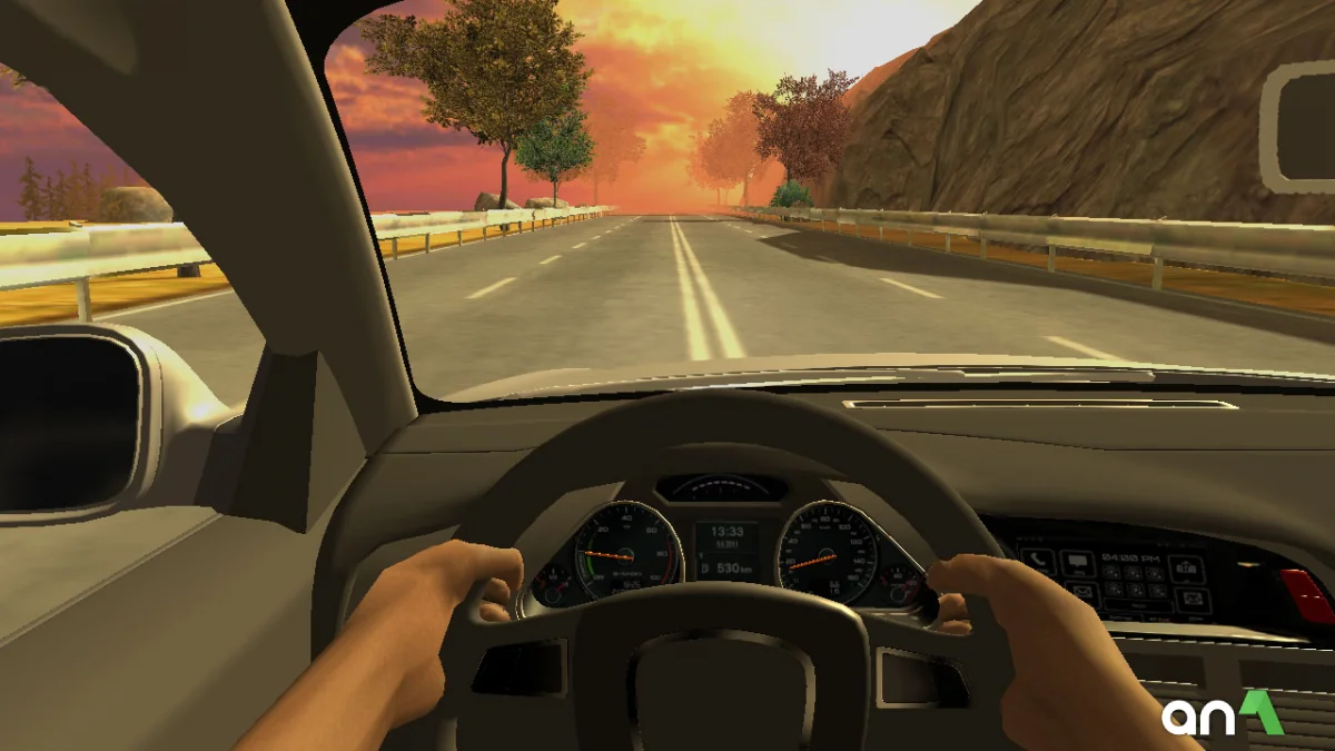 Racing in Car 2 Mod APK ảnh chơi game 1