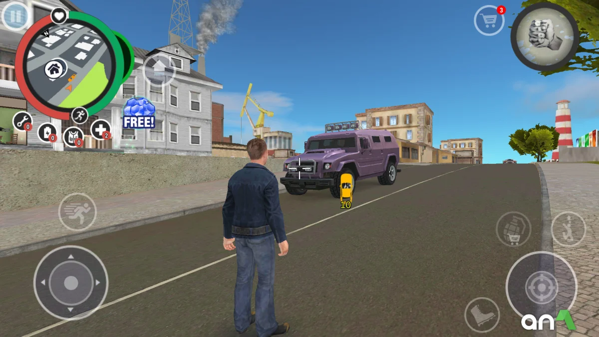 Rio Crime City Mod APK ảnh chơi game 2
