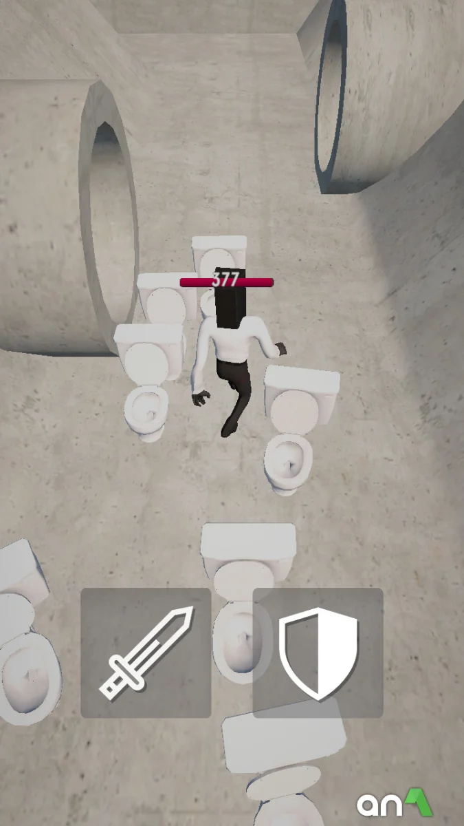 Toilet Fight Mod APK ảnh chơi game 3