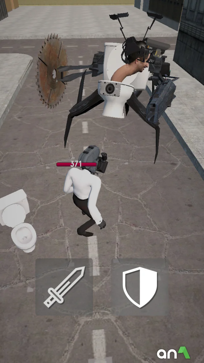 Toilet Fight Mod APK ảnh chơi game 6