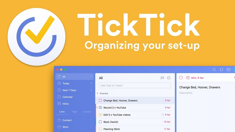 TickTick Mod Apk (Mod Mở Khoá Premium)