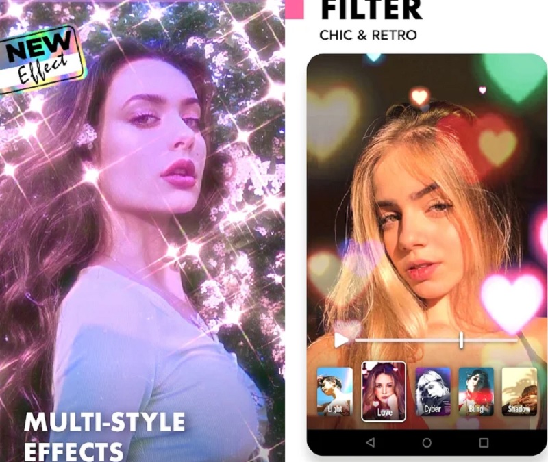 filto video filters photo editor sparkle mod