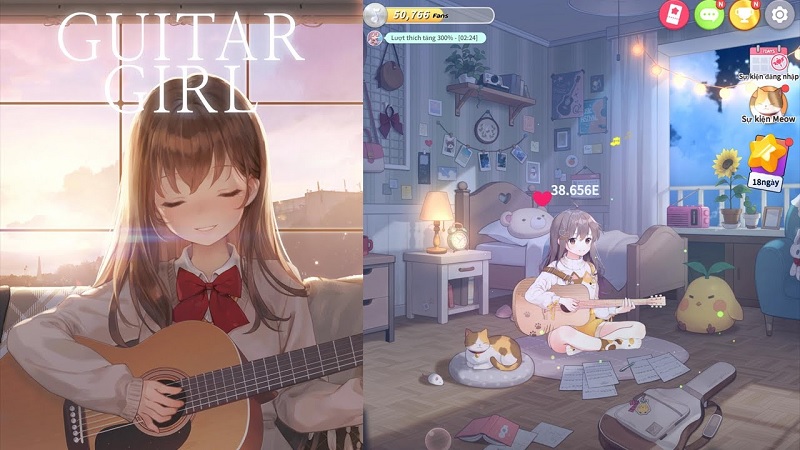 Guitar Girl Mod Apk (Mod Vô Hạn Fan, Love)