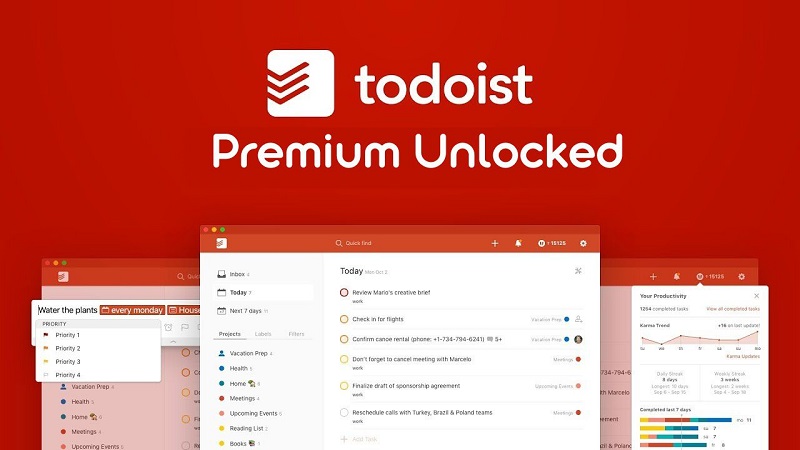 Todoist Mod Apk (Mod Mở Khóa Premium)