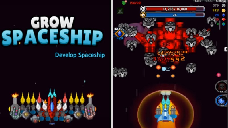 Grow Spaceship VIP – Galaxy Battle Mod Apk (Mod Vô Hạn Tiền)