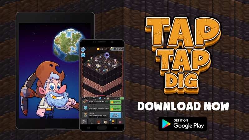 Tap Tap Dig – Idle Clicker Game Mod Apk (Mod Vô Hạn Tiền)
