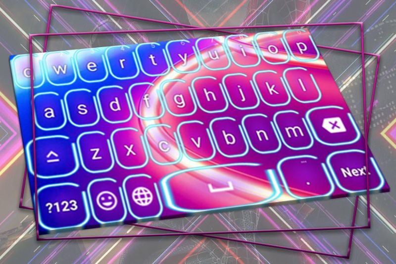 neon led keyboard mod