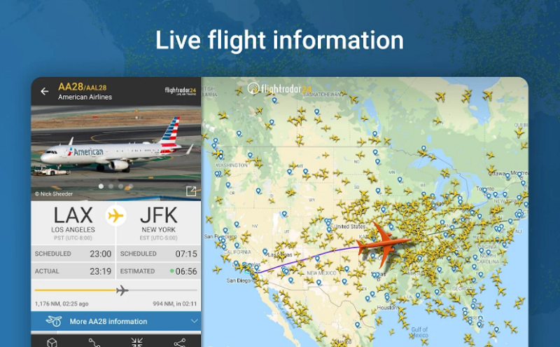 Flightradar24 Flight Tracker Mod Apk (Mod Mở Khóa Gold/ Silver)