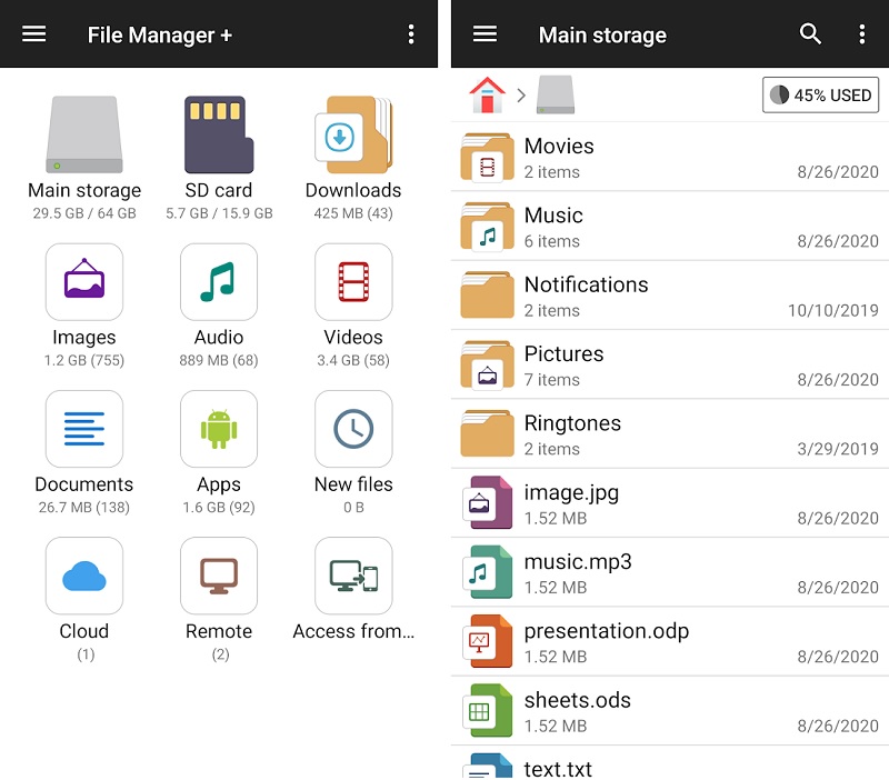 File Manager mod