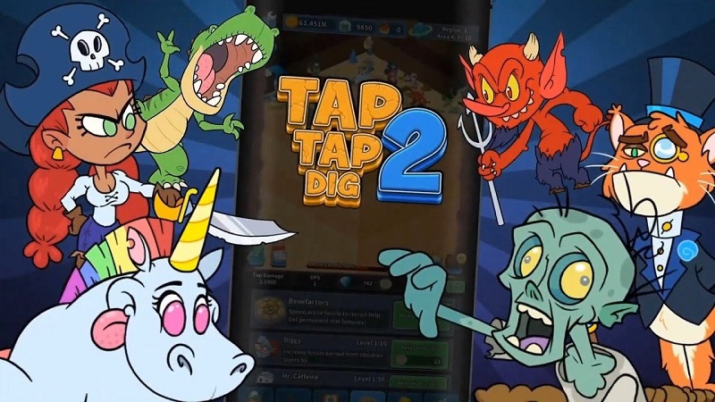 Tap Tap Dig 2: Idle Mine Sim Mod Apk (Mod Vô Hạn Tiền/ Skill/ Key)
