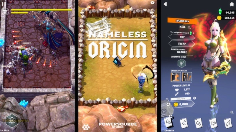 Nameless Origin Mod Apk (Đóng băng kẻ thù / Không có thời gian hồi chiêu)