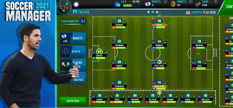 Soccer Manager 2021 Mod Apk (Mod Free ADS/Kits)