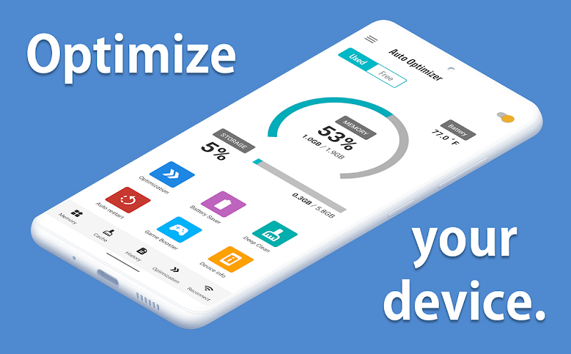 Auto Optimizer – Booster, Battery Saver Mod Apk (Mod Mở Khoá Tất Cả)